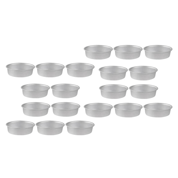 20 st Mini Oval Äggformade Aluminiumlegering Metall Ostbricka Kaktform Brödform Pajhållare Pöl