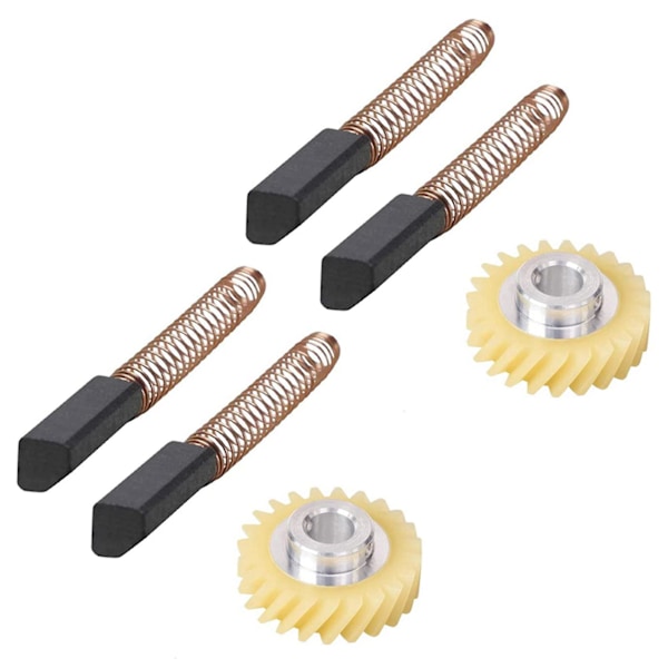 2X W10112253 9706416 motor brush w10380496 4162897 mixer worm drive gear