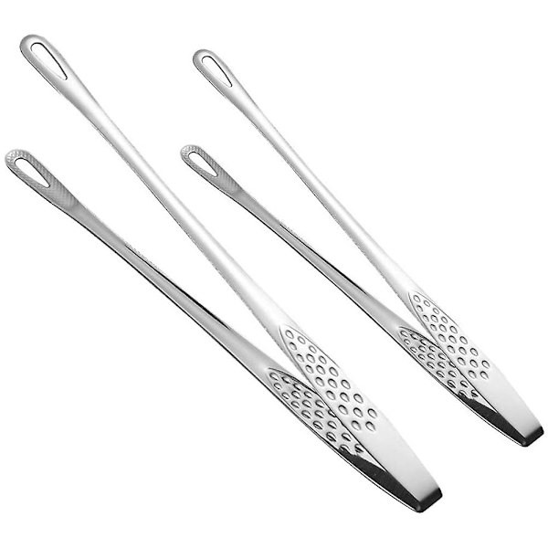 2 stk Matklyper i Rustfritt Stål, Kjøkken Tang, Matlaging, Grilling Multiverktøy, Baki
