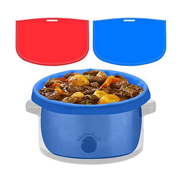 Ångkokare Foder Reusable Delare, Säker Silikon Matlagnings Påsar, Passar 7-8 Kvarts Oval eller Rund Krukor 2