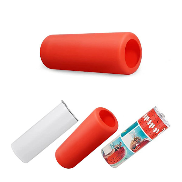 Sömfria Silikonhylsor för Sublimering 20oz & 15oz Tunna Tumlare Återanvändbara Silikonhylsor