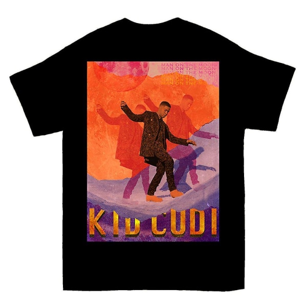 Kid Cudi Man på månen Retro T-shirt XXXL