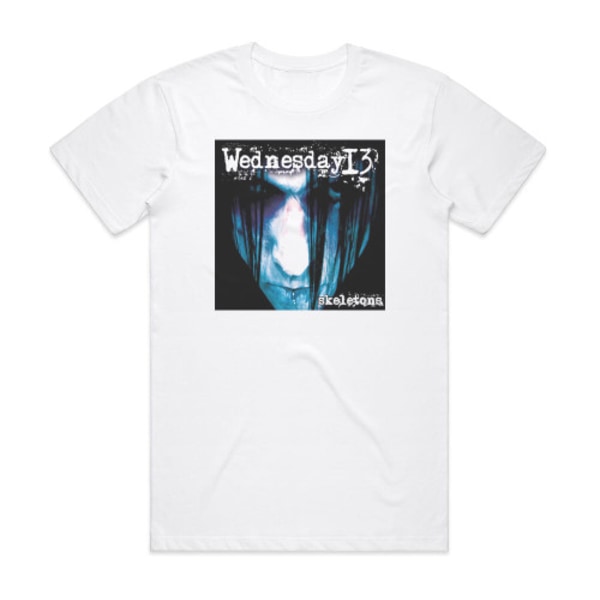 Wednesday 13 Skeletons 1 Album Cover T-skjorte Hvit M