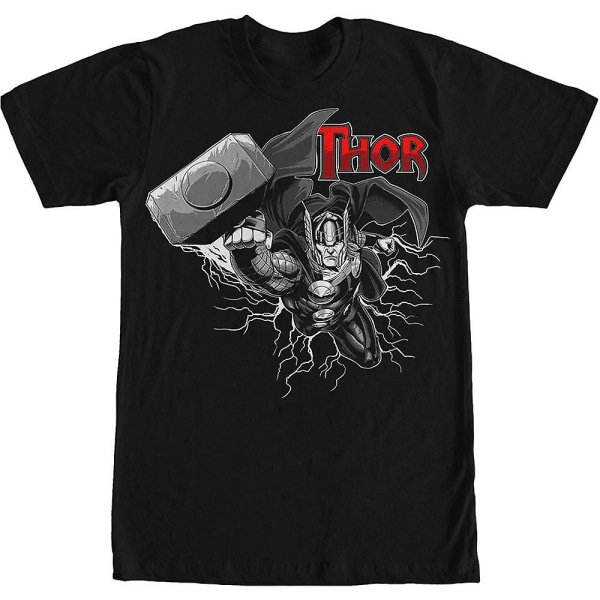 Flying God of Thunder Thor Shirt XL