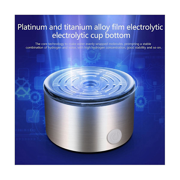Titanium Bærbar Hydrogen Vannkopp Vann Ioniser/Generator Super Antioksidant eller pH Hydrogen