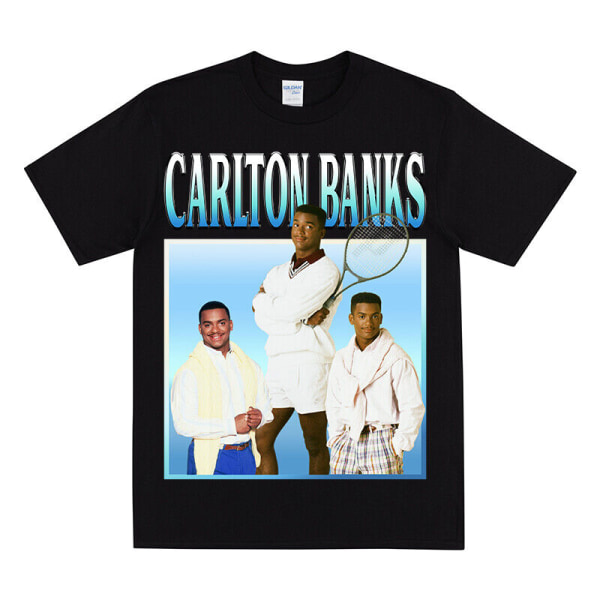 CARLTON BANKS Tribute -paita Black L