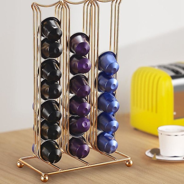 42 Kopper Kaffepod Rotationsholder Kaffe Kapsel Holder Organizer Holder Kapsel Opbevaring Her