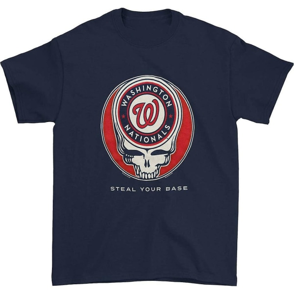 Grateful Dead Washington Nationals stjäl din bas-T-shirt L