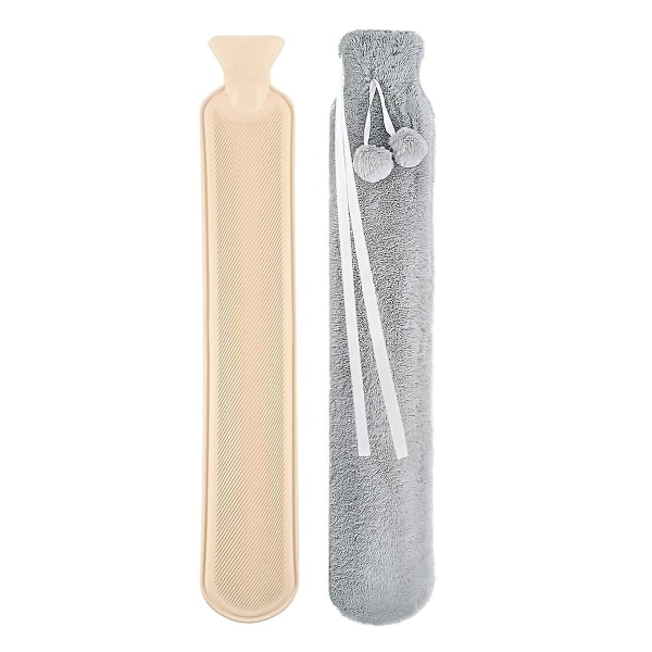 Lång termos, 2l extra lång fluffig termos med lock, bärbar termos F