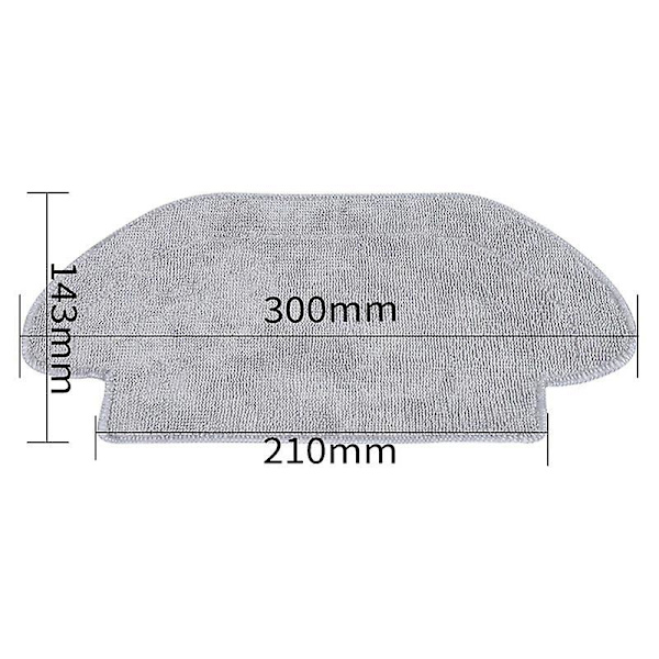 Moppeklut for Xiaomi Robotstøvsuger Mop Pro Stytj02ym Conga 3490 V2 Pro V3 Se Vått og Tørt Moppeklut Reserve Lommetørkle