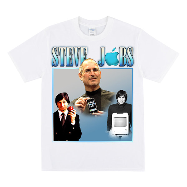 STEVE JOBS Kunnianosoitus T-paita White L