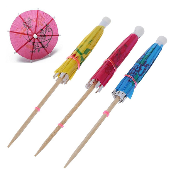 144 kpl Paper Tropical Hawaiian Cocktail Drink Parasol ja 24 Ananaslahjapakkaukset 3D Suuret