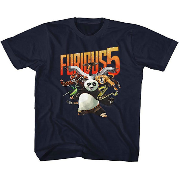 Kung Fu Panda Furious 5 Nuorten T-paita XXL