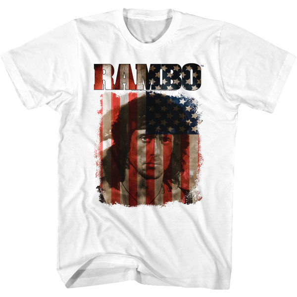 Stars and Stripes Rambo T-skjorte XXXL