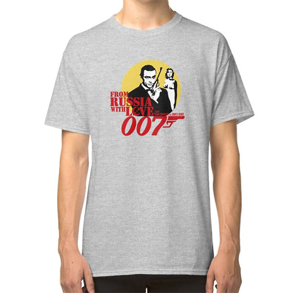 James Bond' Agent 007, Sean Connery design T-shirt grey L