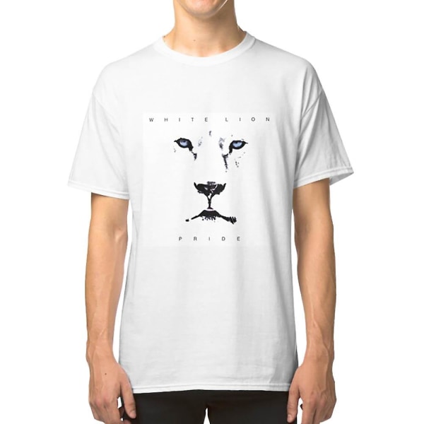 vit lejon band grupp musik legend med album populära T-shirt L