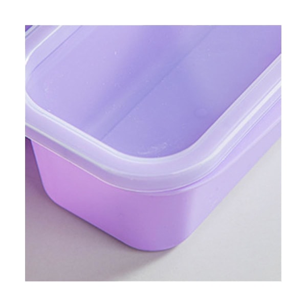 Bento Box Vuxen Lunchbox 4 Count, 5-fack måltidsförberedande behållare, återanvändbar matförvaring, med trans