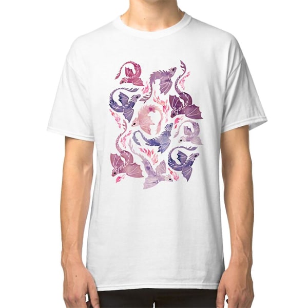 Dragon fire rosa & lila T-shirt M