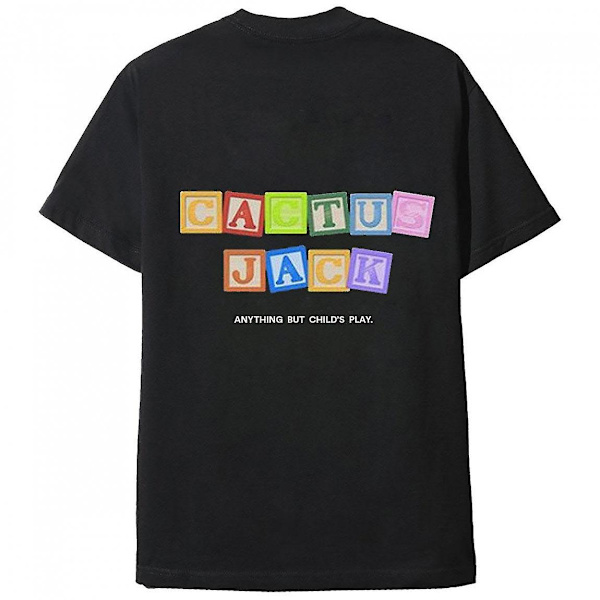 Cactus Jack Musta T-paita Travis Scott Child'S Play T-paita M
