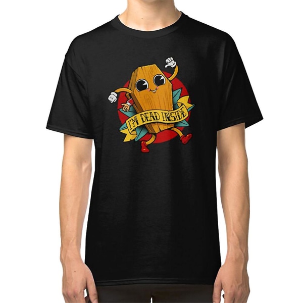 Jag är död inuti kista karaktär T-shirt XL