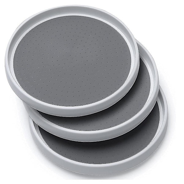 3-pack Icke-halkande Lazy Susan Displayställ, 10 tum Kryddställ Roterande Organiserare, För ca