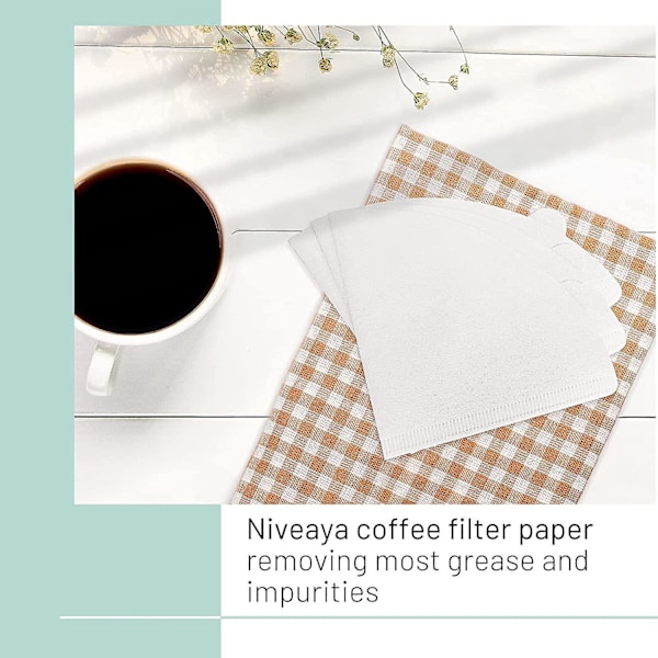 100 stk v60 dryppfilter kaffe filter kjegle kaffe filterpose espresso te-infuser a