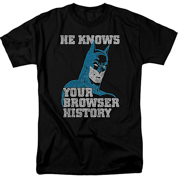 Batman T-skjorte med nettleserhistorikk M
