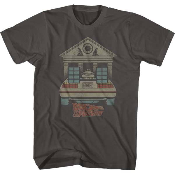 DeLorean og Clock Tower Tilbage til Fremtiden T-shirt L
