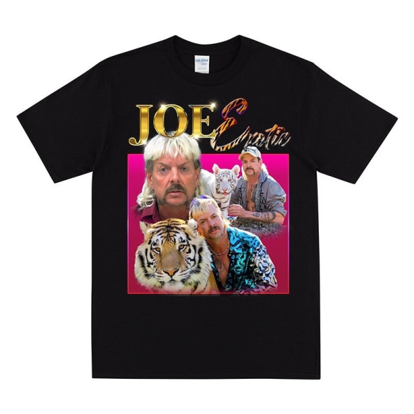 JOE EXOTIC Hyllest T-skjorte For Menn & Kvinner Black XXL