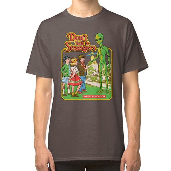 Prata inte med främlingar T-shirt darkgrey XL