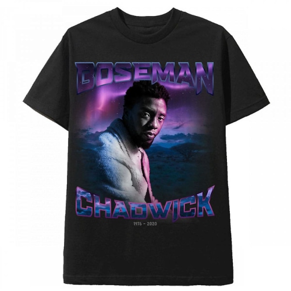 Chadwick Boseman Homage Black Tee Shirt L