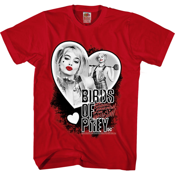 Harley Quinn Hjerte Collage Birds Of Prey T-Shirt Ny XXXL