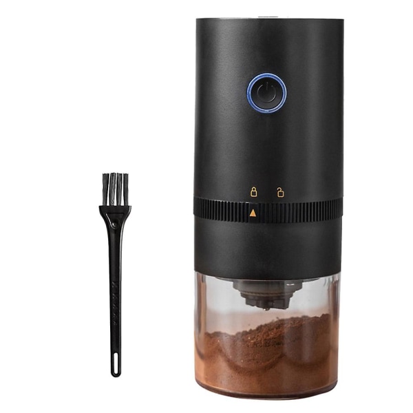 Bärbar elektrisk burr kaffekvarn, USB uppladdningsbar burr kaffebönkvarn för espresso