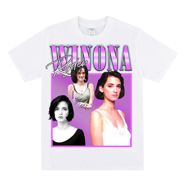 WINONA RYDER Hyllningströja White XL