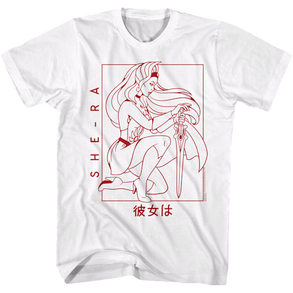 Japanilainen She-Ra Masters of the Universe -T-paita M