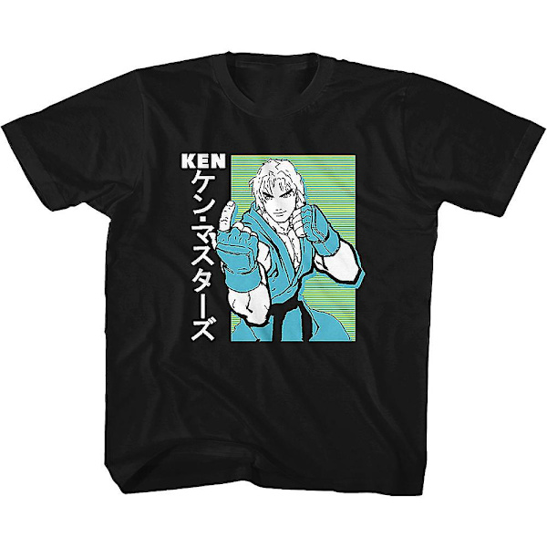 Nuorten Ken Japanilainen Street Fighter -paita S