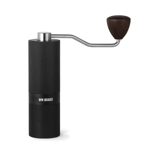 Manuel Kaffekværn 24 Positioner Justerbar Espresso Maskine Rustfrit Stål 420 Sort