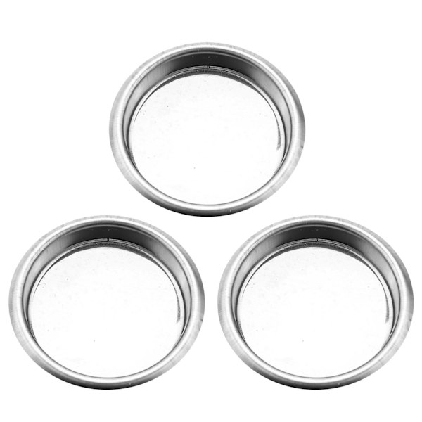 3 st 58 mm kaffebryggare tomt filter/rostfritt stål backflush rengöringsblind skål kaffebryggare tillbehör