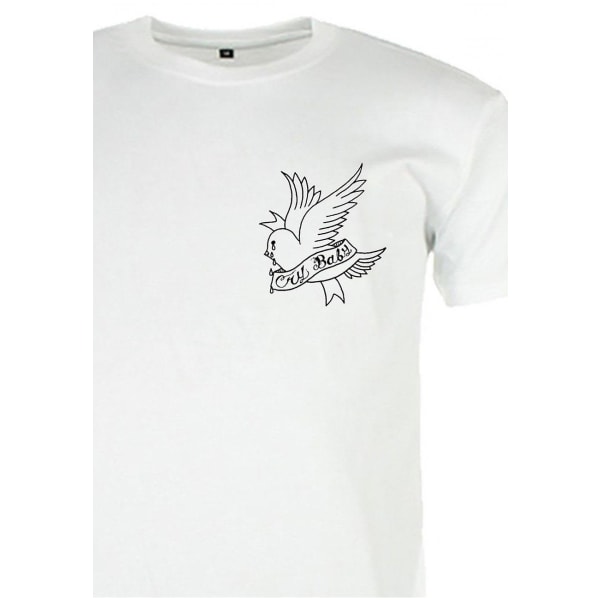Lil Peep T-Shirt Hvid Cry Baby M