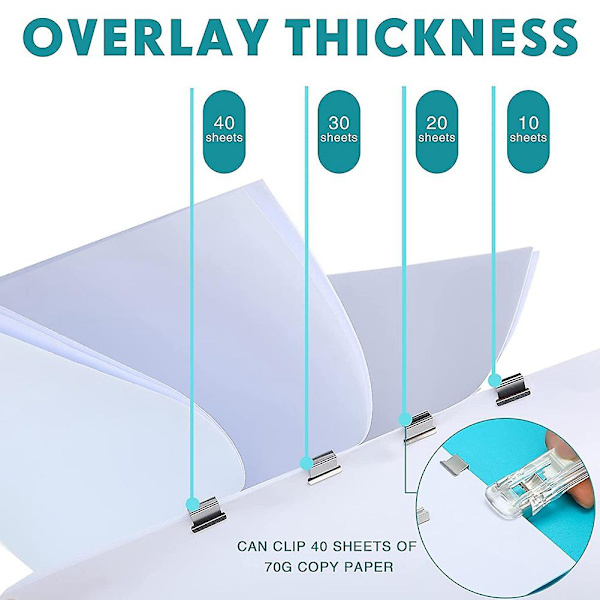 3 stk Gjennomsiktig Heftemaskin Mini Heftemaskin Trykk Heftemaskin Skrivebord Mote Liten Heftemaskin 100 stk
