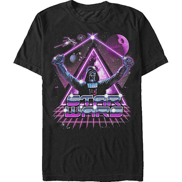 Krysslagte lyssverd Star Wars Darth Vader T-skjorte L