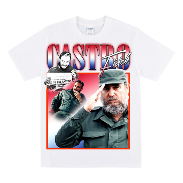 FIDEL CASTRO Hyldest T-shirt White L