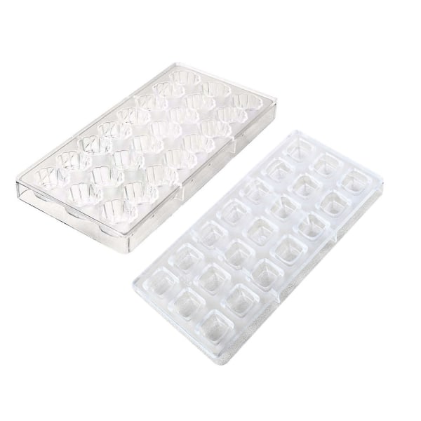 2X 3D Chocolate Mold Homemade Square/Shell Shape Chocolate diy Pastry Tools Polycarbonate Chocolate