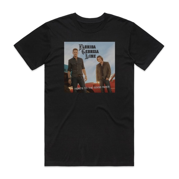 Florida Georgia Line Heres To The Good Times Album Cover T-Shirt Sort M