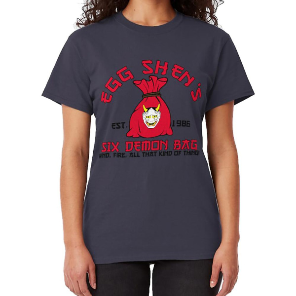 Egg Shens sex demon bag T-shirt navy M