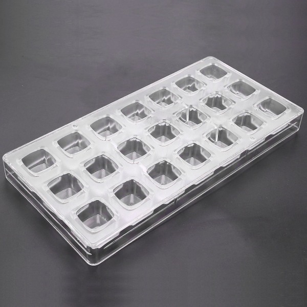 3D Chokoladeform Til Hjemmelavet Firkantet Chokolade DIY Bageudstyr Polycarbonat Chokoladeform