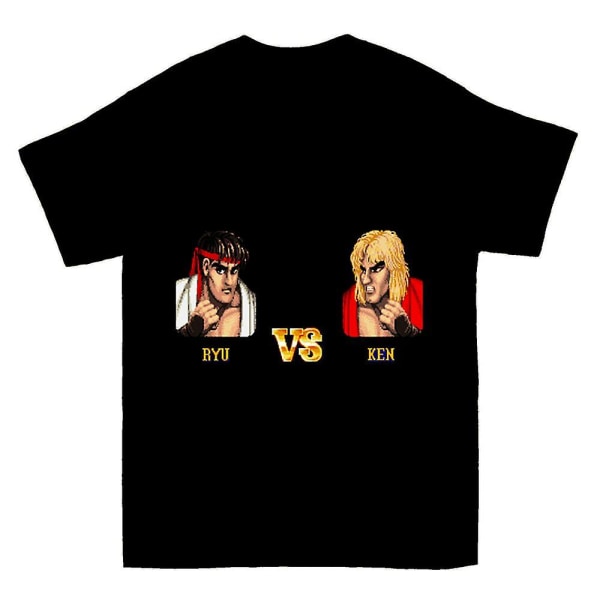 Ryu vs Ken Fight T-shirt XL