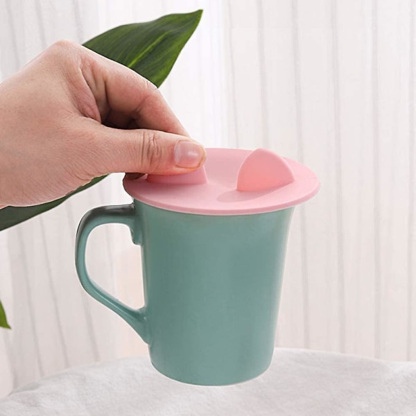 Glaskopplock 6-pack Kattöron Silikon Dammskyddande Kopplock Tekopplock Kaffekopplock