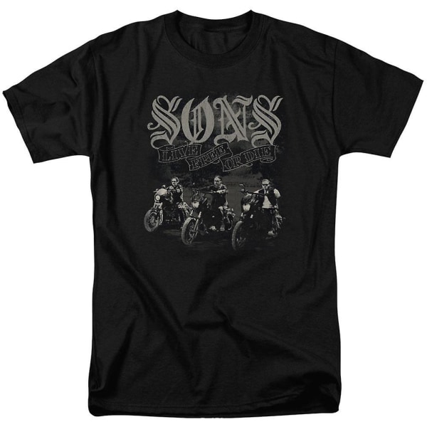 Sons Of Anarchy Sons Live Free -paita XXXL