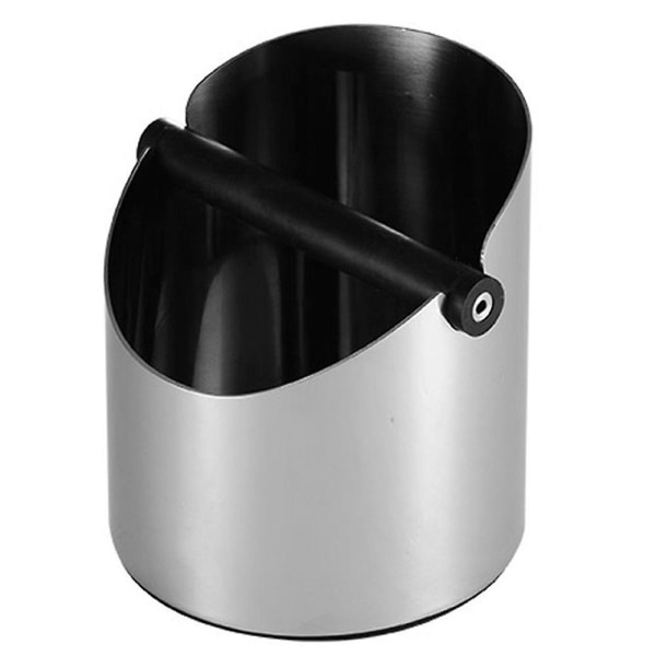 2.1L stainless steel coffee knock box, non-slip coffee grinder bin